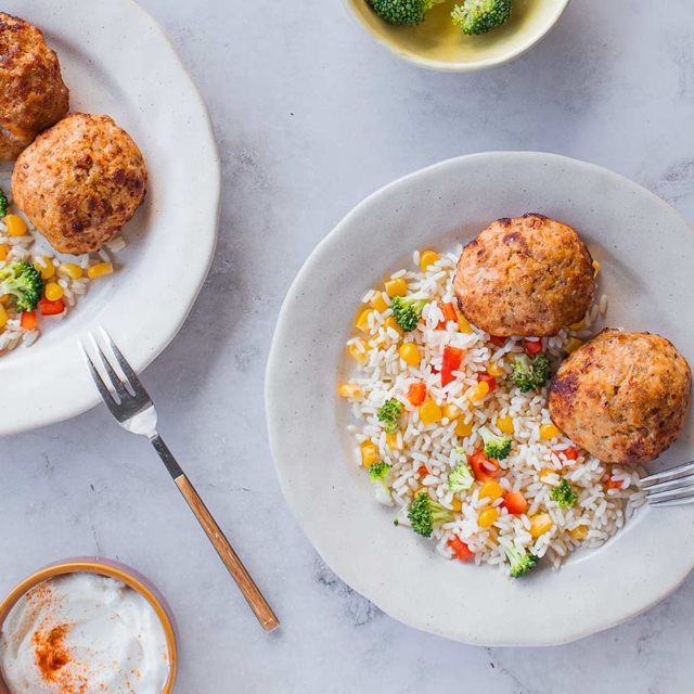 Αφράτα μπιφτέκια γαλοπούλας με βρώμη 