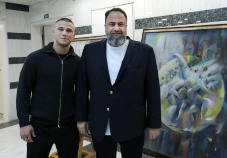 Βαγγέλης Μαρινάκης: Στηρίζει τον παγκόσμιο πρωταθλητή πάλης Γιώργο Κουγιουμτσίδη για τους Ολυμπιακούς Αγώνες