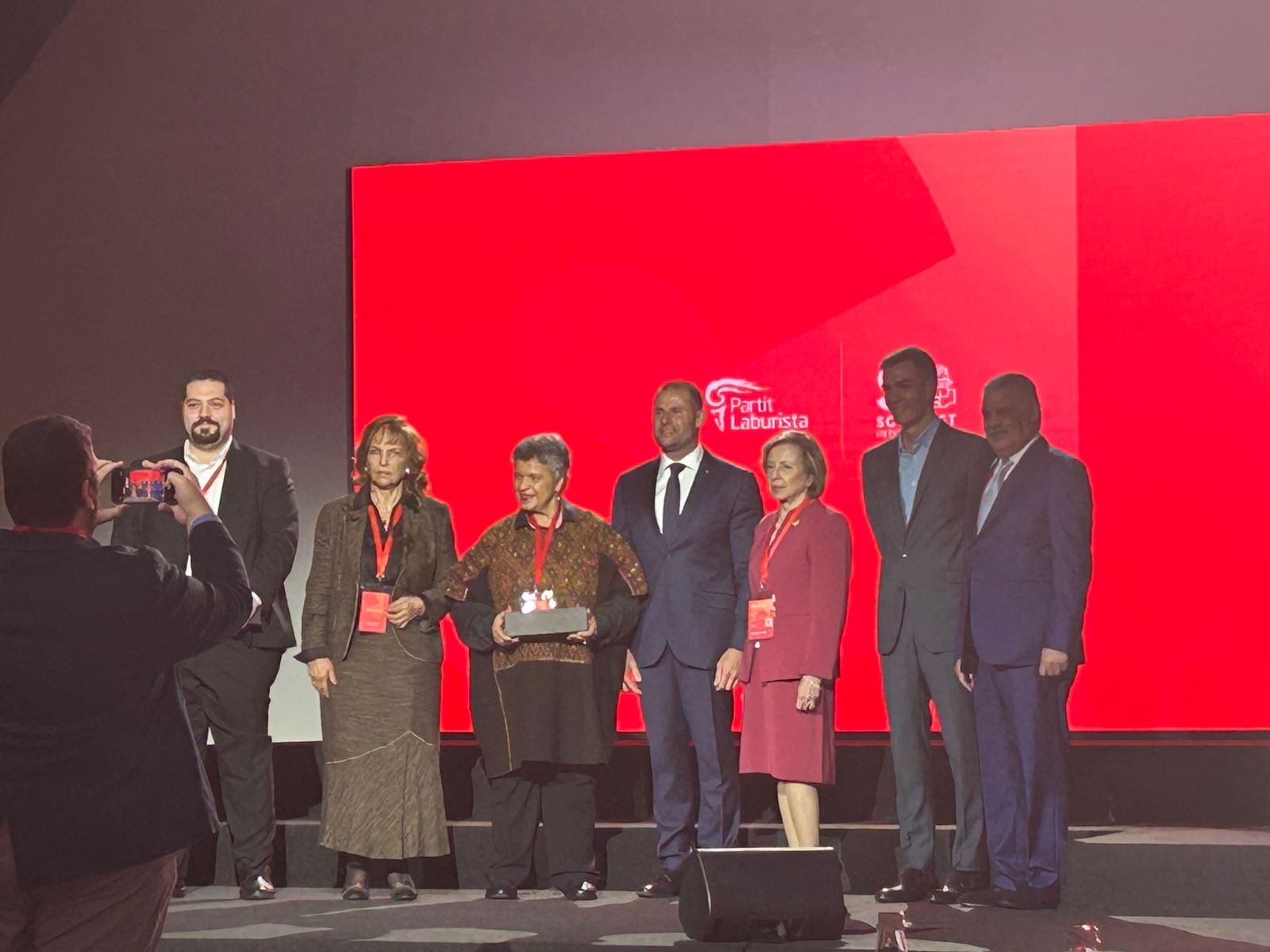 Βράβευση Παλαιστίνιων και Ισραηλινών για προώθηση της ειρήνης στη Σοσιαλιστική Διεθνή