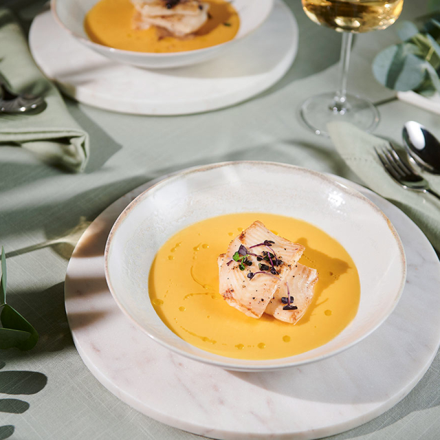 Γλώσσα με βελουτέ λαχανικών