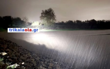 Υπερχείλισε ο Πηνειός - Πλημμύρισαν χωράφια σε Βαλομάνδρι και Ρόγγια