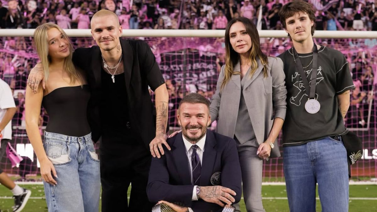 Η μεγάλη νίκη του David Beckham, η stylish οικογενειακή εμφάνιση και ο Brooklyn που λείπει ξανά