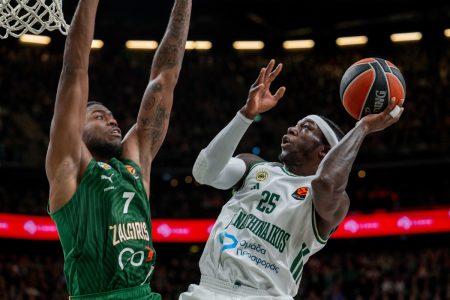 Ζαλγκίρις – Παναθηναϊκός 85-92: Παγοθραυστικό οι πράσινοι στο Κάουνας με σούπερ Οσμάν και Ναν