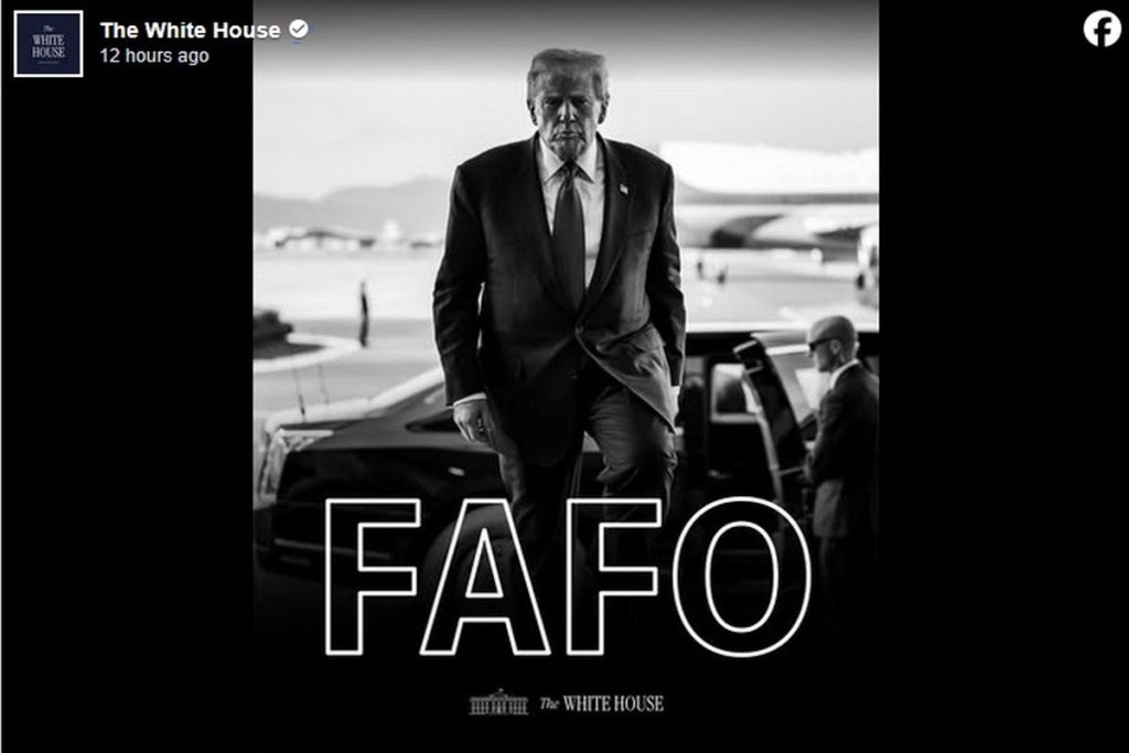 FAFO: Τι σημαίνει η λέξη που πόσταρε ο Λευκός Οίκος μετά τη σύλληψη Μαδούρο