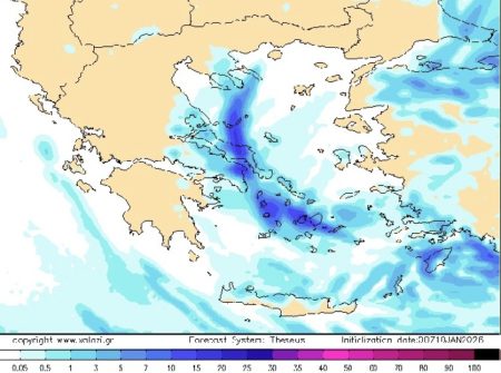 Καιρός: Χιόνια στην Αττική από το απόγευμα της Κυριακής – Πού και πότε θα το στρώσει