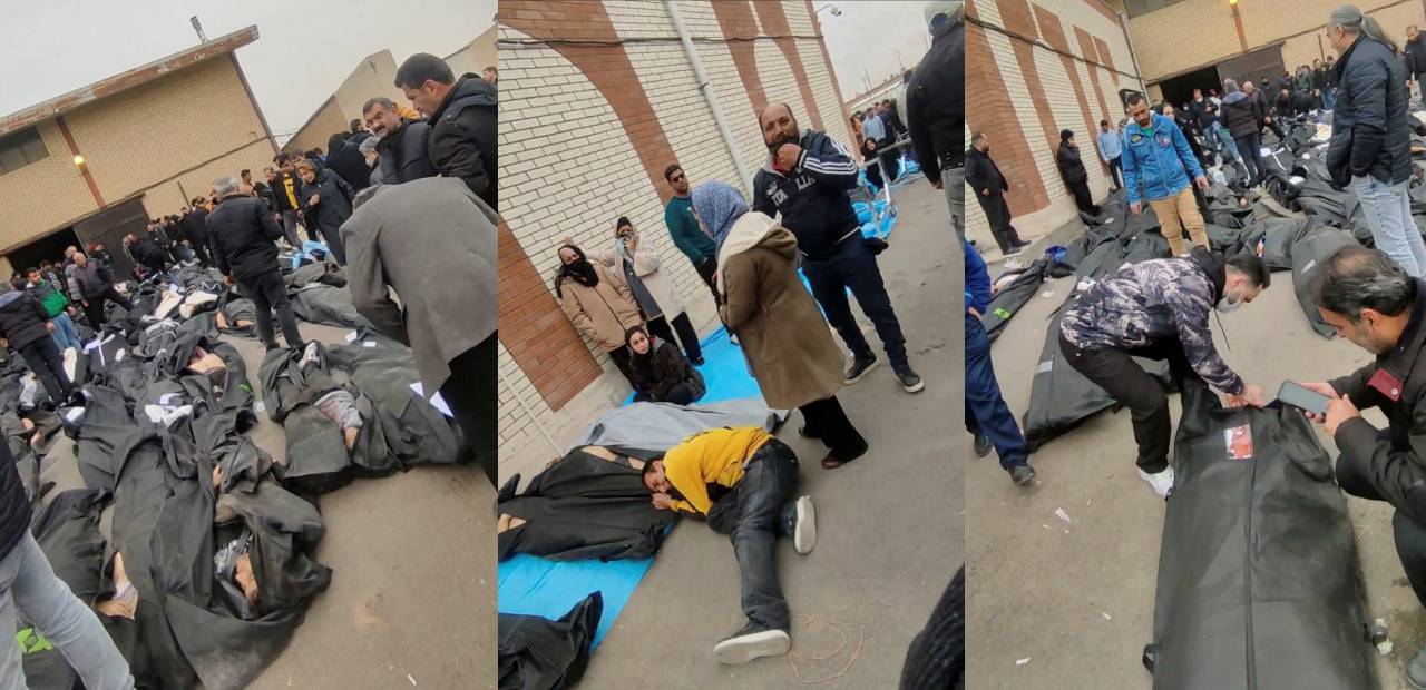 Εικόνες φρίκης στο Ιράν: Μαζεύουν πτώματα σε σακούλες, τα στοιβάζουν σε φορτηγά