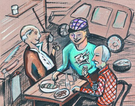 Οι άντρες κατά την ώρα των αντρών