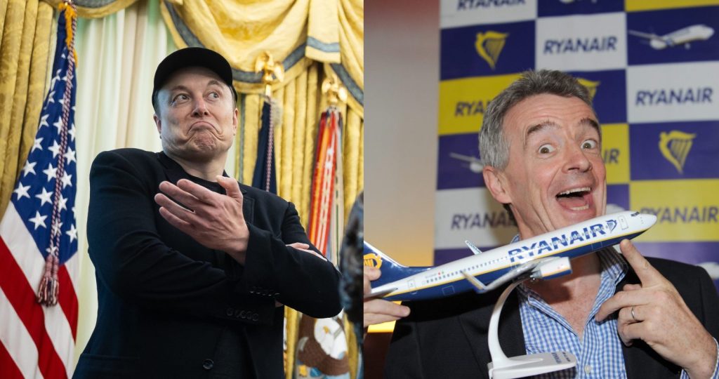 Ιλον Μασκ – Μάικλ Ο’Λίρι: Beef στα 35.000 πόδια