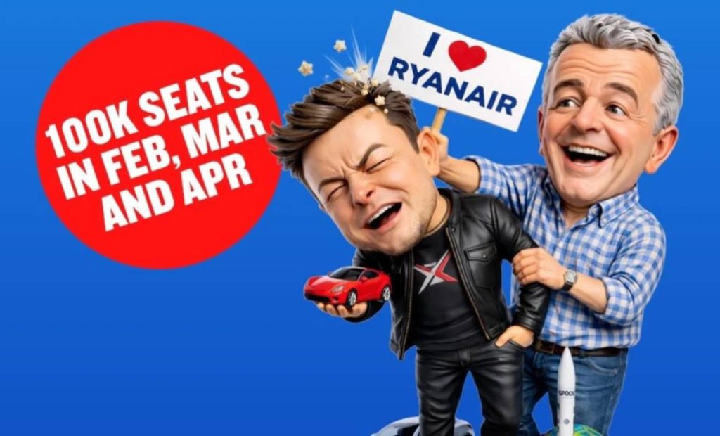 Ryanair vs Ίλον Μασκ: Η «Προσφορά για Μεγάλους Ηλίθιους» και ανελέητο τρολάρισμα