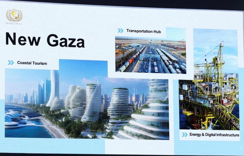 Ο Κούσνερ παρουσίασε το σχέδιο για τη «Νέα Γάζα» με ουρανοξύστες και πολυτελής κατοικίες