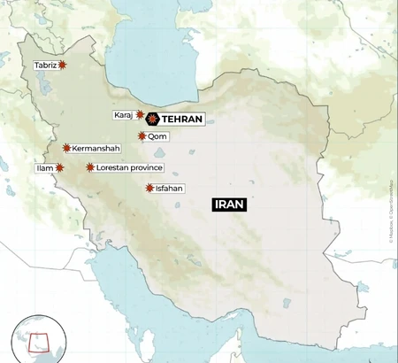 Πόλεμος στο Ιράν: Αυτοί είναι οι στόχοι των ΗΠΑ – Ο χάρτης με τα χτυπήματα