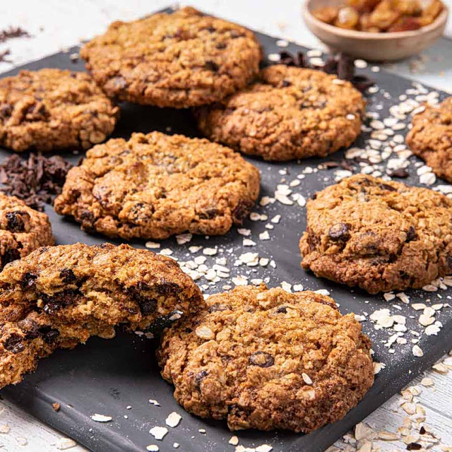  Yγιεινά μπισκότα βρώμης με σταγόνες σοκολάτας