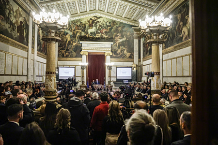 Ακαδημία Αθηνών 1926-2026: Από τον Πλάτωνα στην ψηφιακή εποχή – Το Αριστείο στον Ξαρχάκο