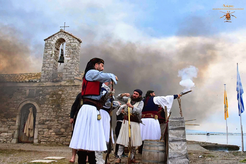 Αναπαράσταση της ιστορικής μάχης της Κλείσοβας: Επέτειος μνήμης και τιμής στο Μεσολόγγι
