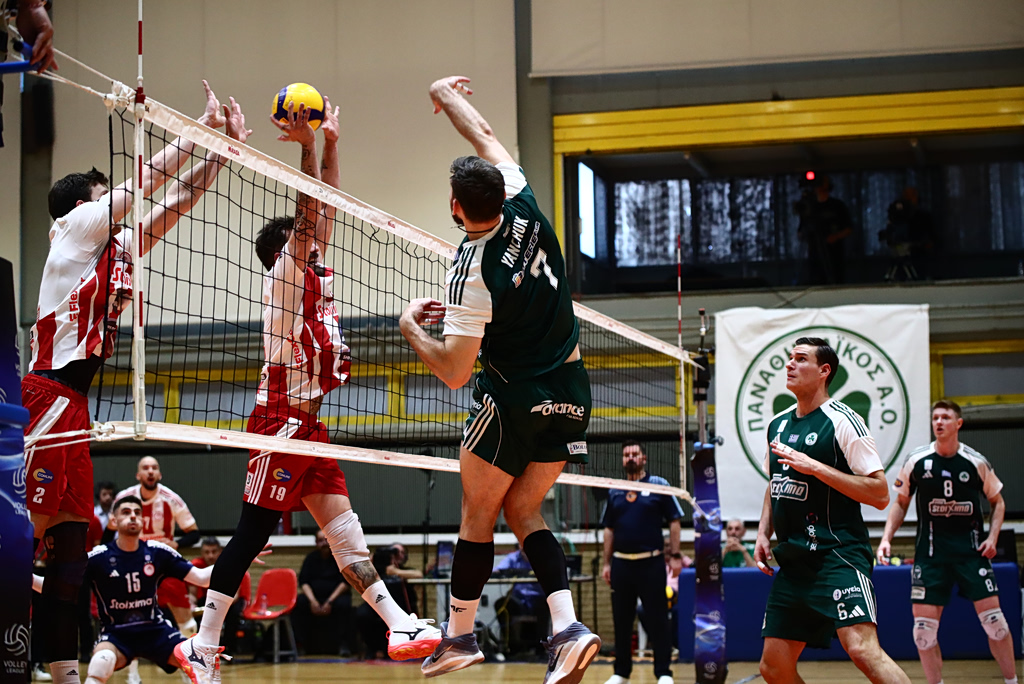 Παναθηναϊκός – Ολυμπιακός 3-0: Στους τελικούς της Volley League οι πράσινοι