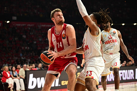 Ολυμπιακός – Μονακό 94-64: Ερυθρόλευκος «τυφώνας» διέλυσε τους Πρίγκιπες και «βλέπει» Final Four