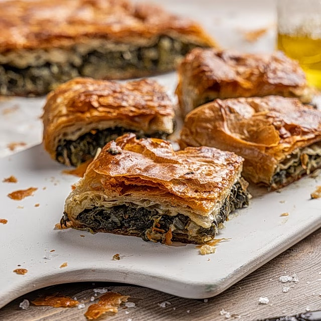 Σπανακόπιτα με φύλλο κρούστας