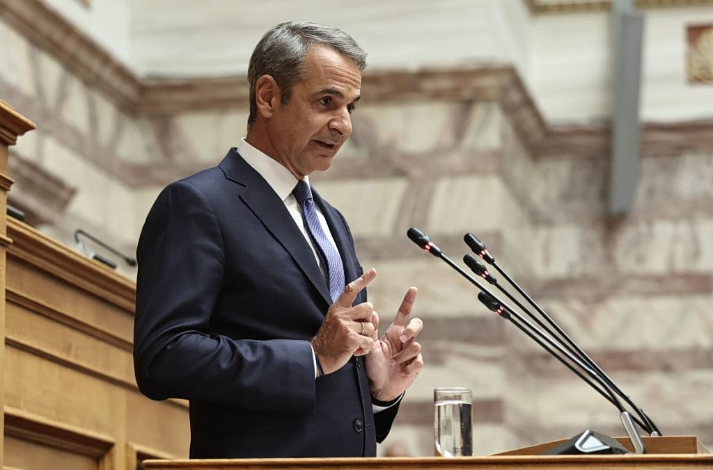 Live η ομιλία Μητσοτάκη στη ΚΟ της ΝΔ