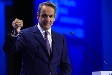 Μητσοτάκης – Συνέδριο ΝΔ: «Δεν είναι κομματικός σκοπός η νίκη της ΝΔ, είναι εθνική ανάγκη»