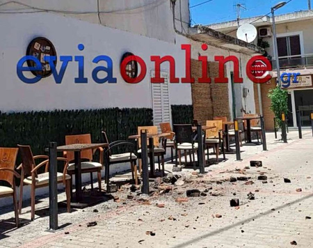 Σεισμός στην Εύβοια: Ζημιές σε σπίτια, μαγαζιά και ιερούς ναούς