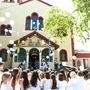 Θεσσαλονίκη: Λευκά μπαλόνια στην κηδεία της 15χρονης αθλήτριας του ΠΑΟΚ