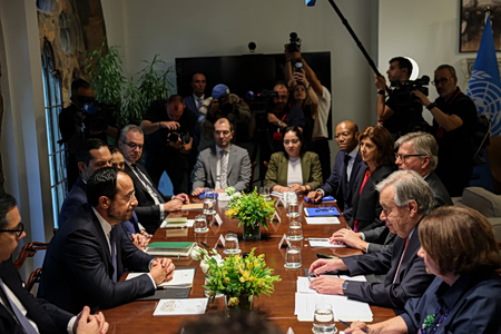 Δέσμευση Γκουτέρες για επίλυση του Κυπριακού – Τι είπε με Χριστοδουλίδη, Ερχιουρμάν, η κρίσιμη τριμερής