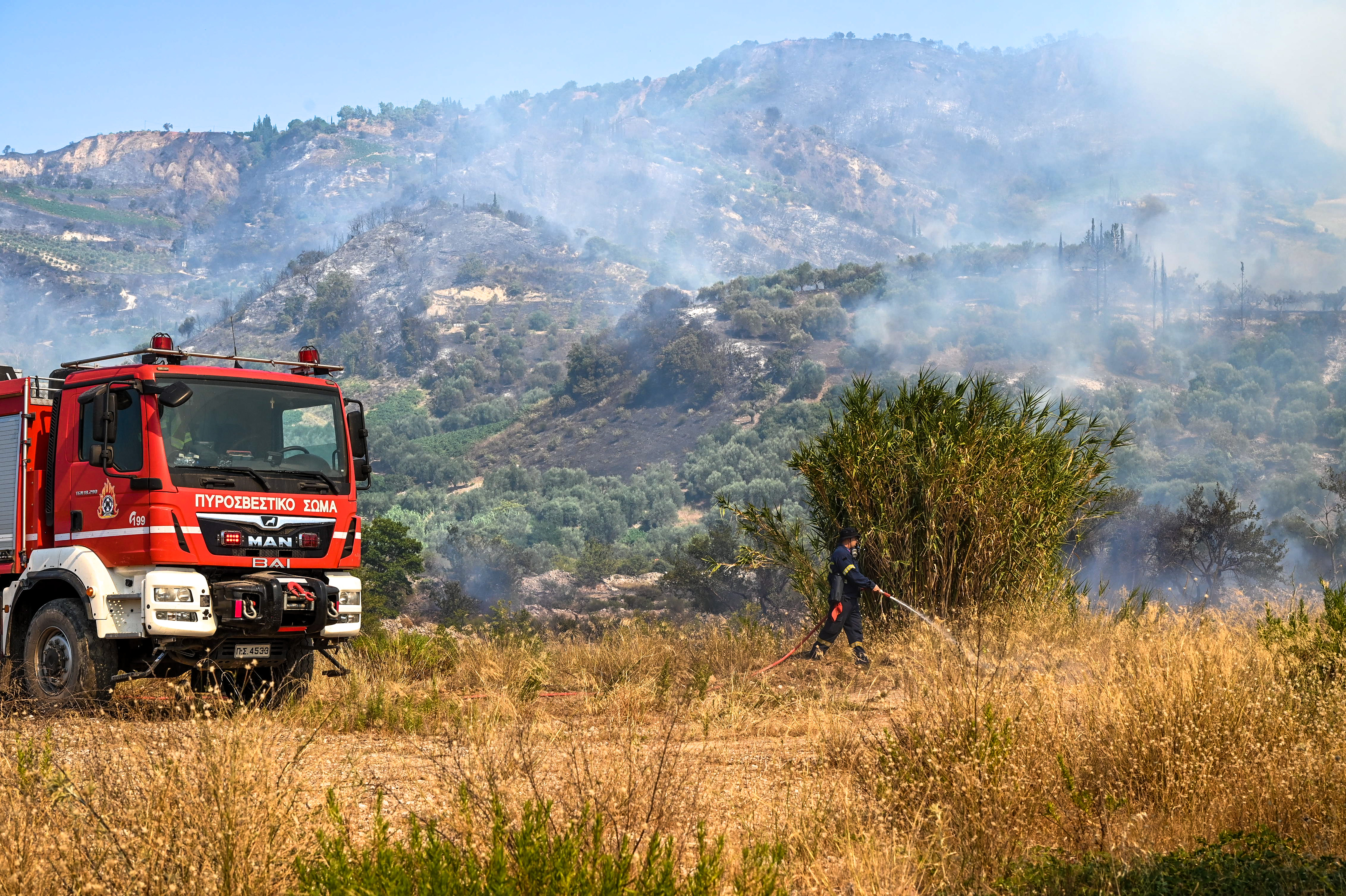 Αντιδήμαρχος ΠΠ Αιγίου: «Πολύ καλύτερη η εικόνα της φωτιάς στην Αιγιάλεια»