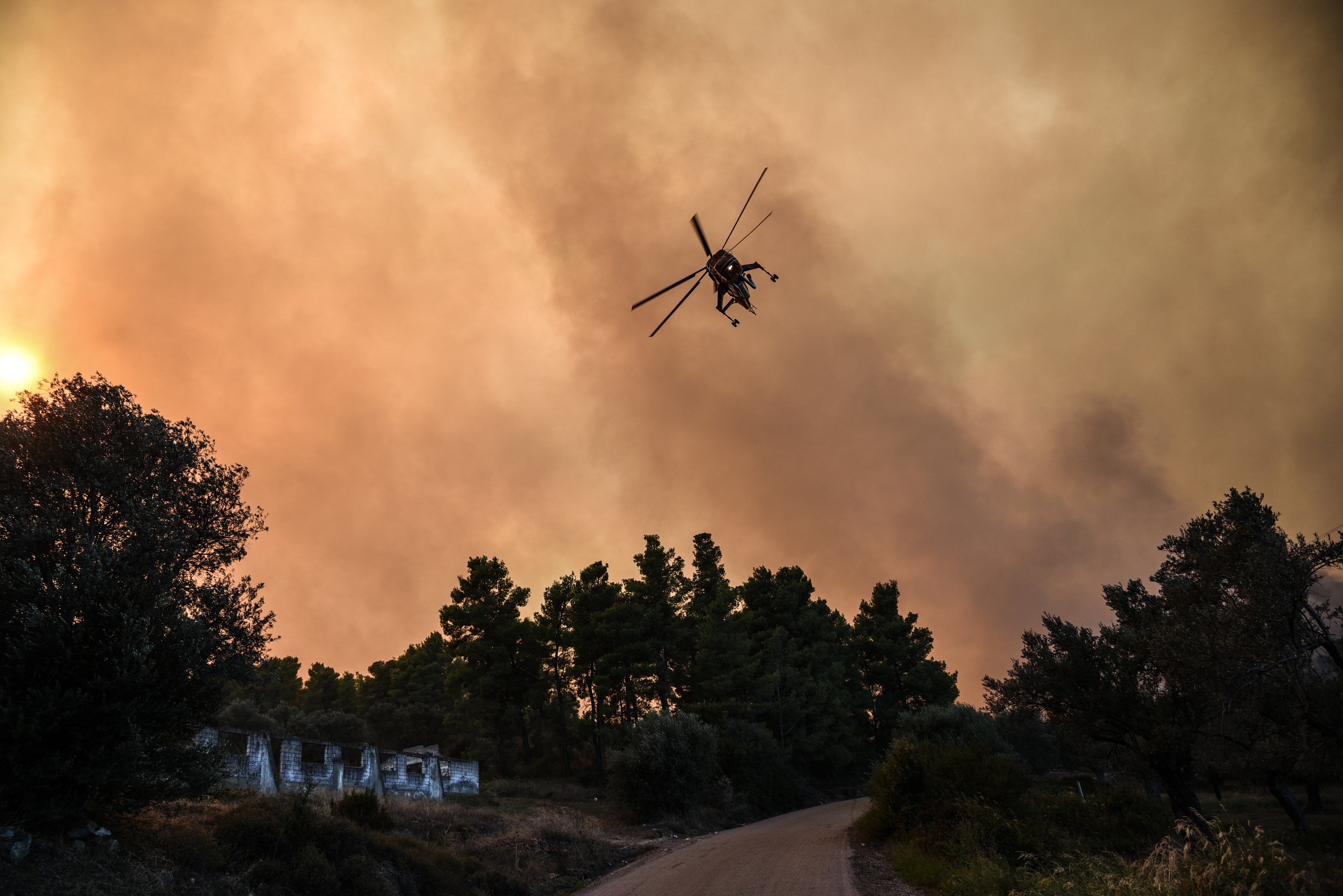 Φωτιά τώρα στην Ανδρο: Μήνυμα 112 στην περιοχή Κάτω Απρόβατος – Σηκώθηκε ελικόπτερο