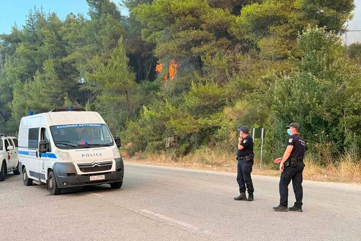 Φωτιά στο Παλαιοχώρι Χαλκιδικής