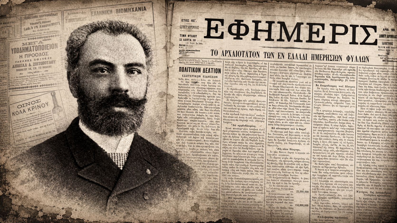 Η «Εφημερίς» του Κορομηλά: Η πρώτη καθημερινή πολιτική εφημερίδα που άλλαξε την Αθήνα του 19ου αιώνα