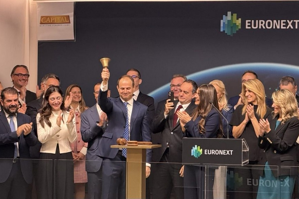 Ιστορική ημέρα για το Euronext Athens – Χτύπησε το πρώτο καμπανάκι για την Capital Maritime Finance