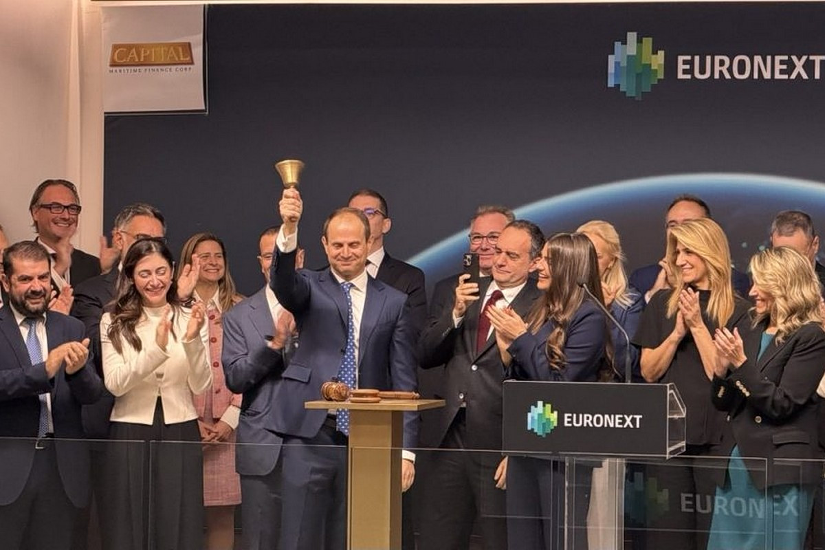Ιστορική ημέρα για το Euronext Athens - Χτύπησε το πρώτο καμπανάκι για την Capital Maritime Finance