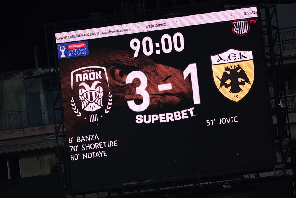 ΠΑΟΚ – ΑΕΚ 3-1: Στον Δικέφαλο του Βορρά το ντέρμπι | Επικαιρότητα στο PlusTV.gr